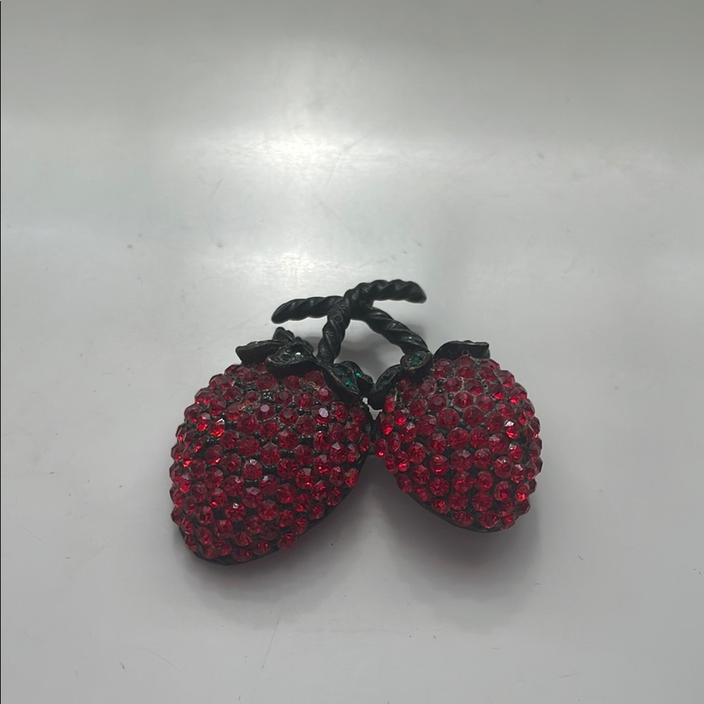 Red Crystal Strawberry Decor